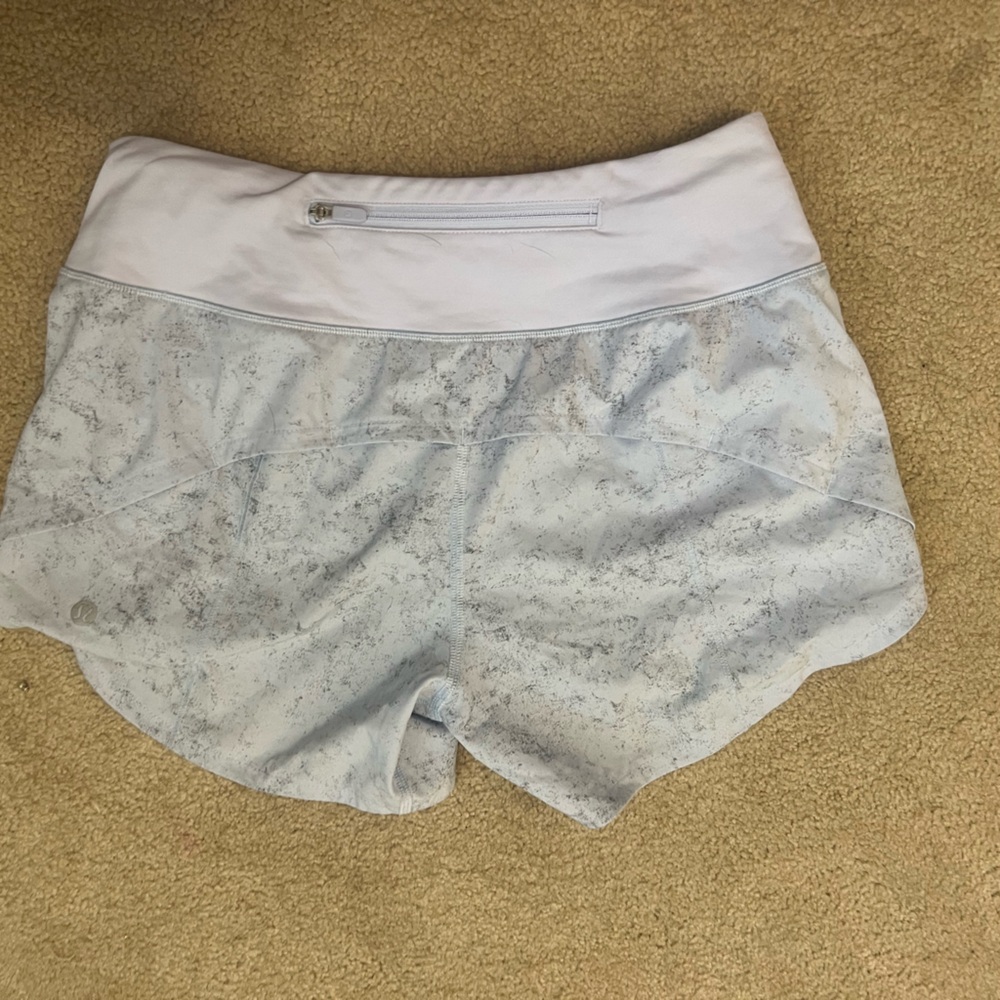 COPY - Lulu speed up shorts light blue super cute and worn once